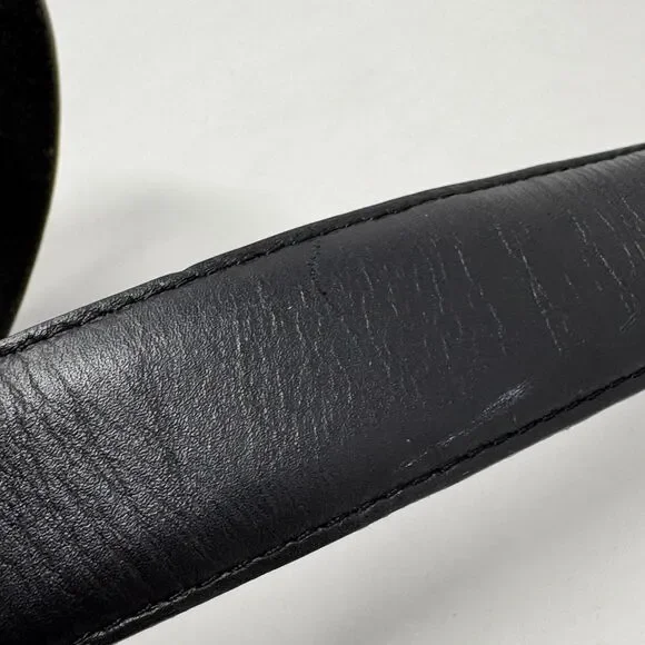 Vintage Sav-On Surplus Genuine Top Grain Leather Black Belt Men’s XL 58” - Picture 3 of 11